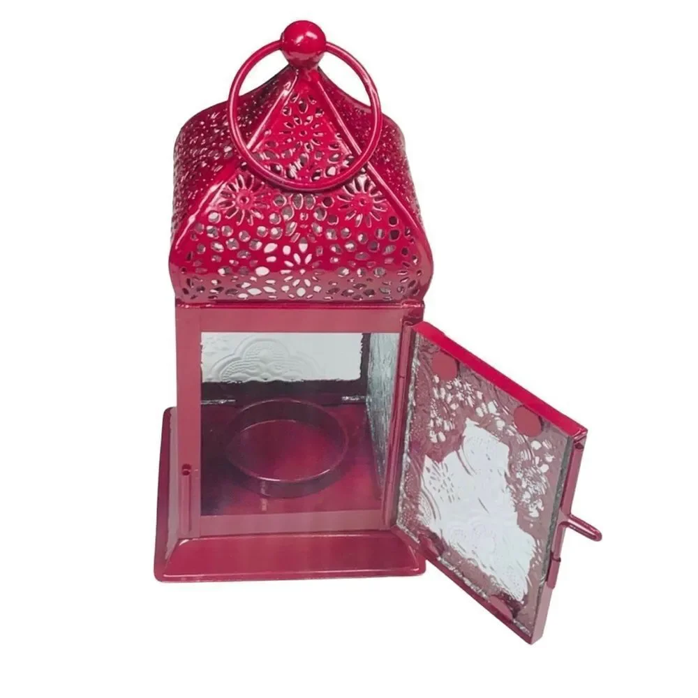 GlobeIn Small Hanging Lantern - Maroon